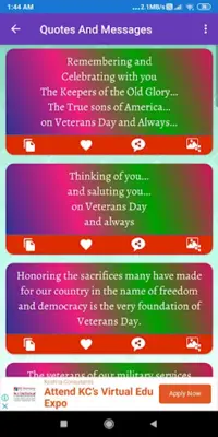 Veterans Day Greeting, Wishes, Quotes, GIF android App screenshot 4